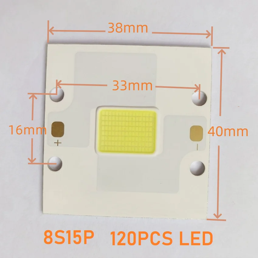 Projector LED Light Source Bulb White Lighting High Brightness Lamp 30-34V 150W 120PC Chips DIY Repair Projection Parts