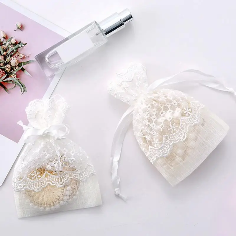 lace Bags Jewelry Packaging Bags Candy Bags Candy Jute Gift Festive yarn Bag Ring Stud Earrings Bracelet Birthday Gift Bags