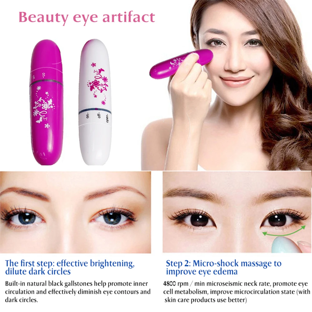 Eye Beauty Massager Eye Beauty Stick Skin Tightening Vibration Lift Tool Energy Stick Portable Eye Care Device Gifts For Women