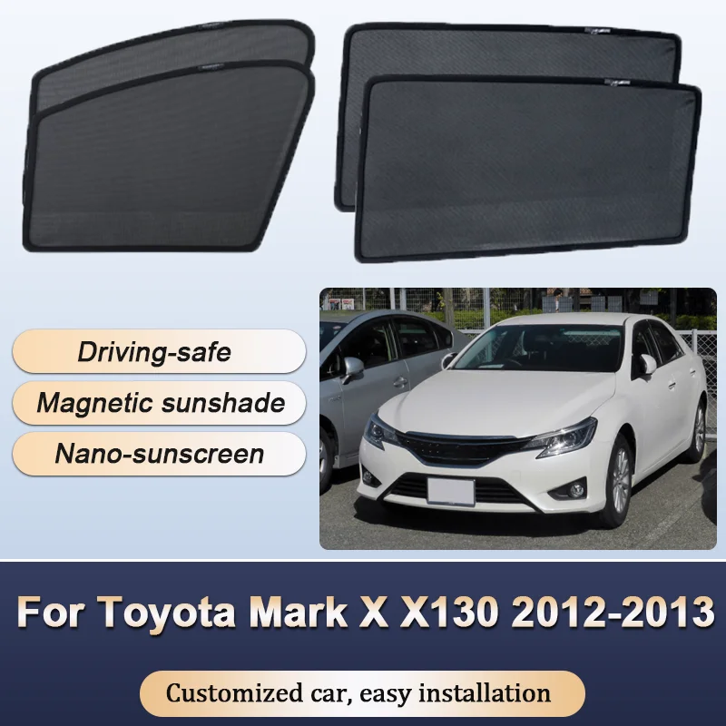 

Sun Shades For Toyota Mark X X130 2012-2013 Sunshades Windshield Heat Insulation Curtains Privacy Windows Visors Car Accessories