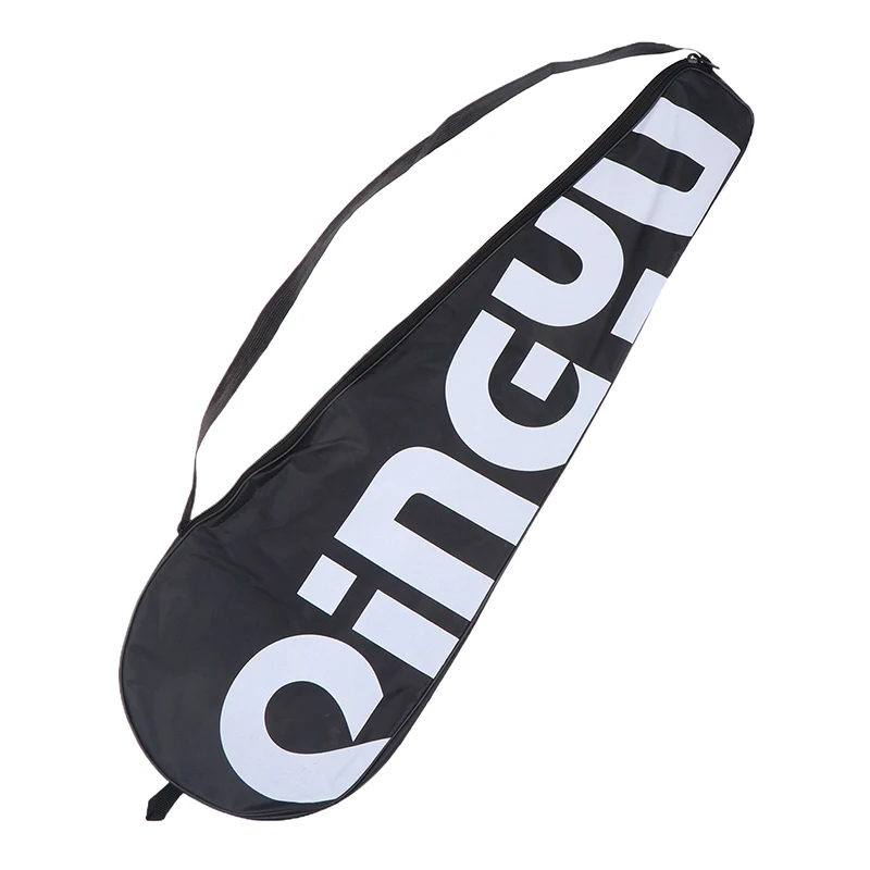 Large Capacity Badminton Rackets Bag Portable One-Shoulder Racquet Pouch Sports Protective Cover for Sports Supplies
