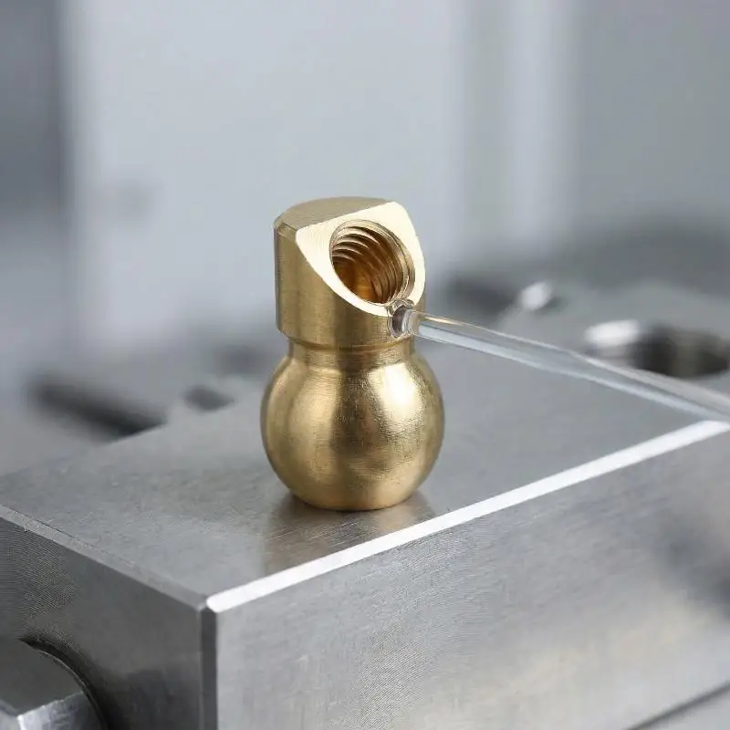 Oblique Spray Brass Ball Coolant Nozzle CNC Tool Ball Joint Adjustable Direction for Precision Lathe Milling