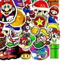 for Scrapbooking Laptop Suitcase Waterproof Sticker Decal toy Toy Hot Sale 17 Styles Set Mario Stickers Cartoon Animal Stickers