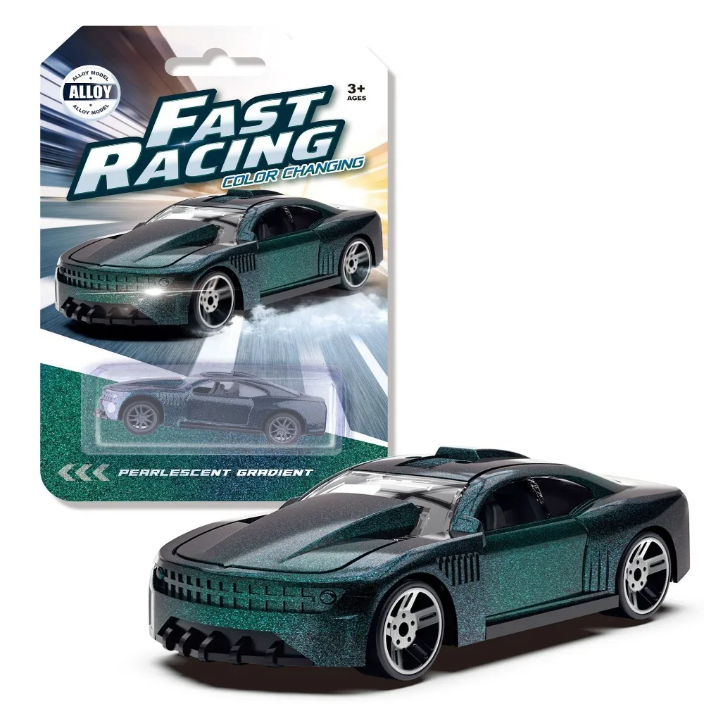 Temperature Sensitive Magic Car Durable Alloy 1:64 Scale Color Changing Mini Racing Car Sports Car Model Alloy Racing Cars