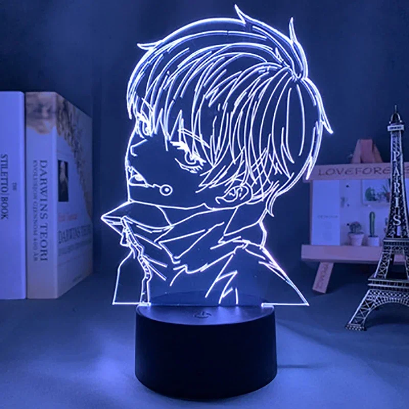 Anime Jujutsu Kaisen Figure Inumaki Toge 3D LED Lava Lamps RGB Night Lights Bedroom Table Decor Birthday Manga Gifts for Friends