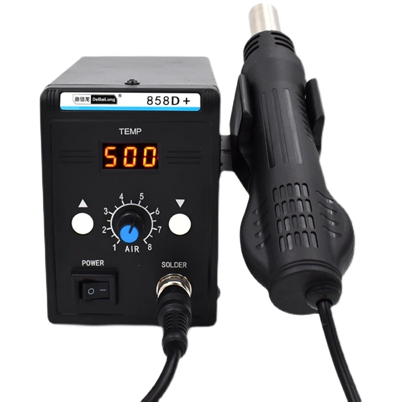 Export European American standard 858D dual-use anti-static digital display drawing soldering station hot air desoldering