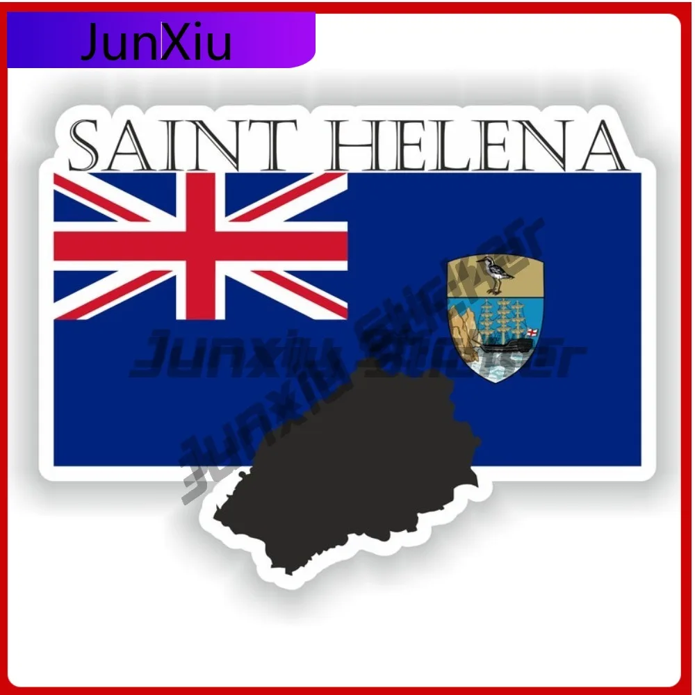 

Saint Helena Flag Map Shape Sticker Creative Anti Scratch Exterior Ebike Motorcycle Cars Bumper Camping Refit Stickers Funny Pvc