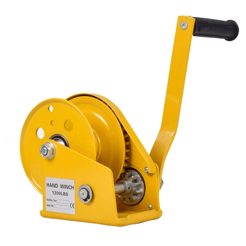 1200lb Hand Winch Two-way Self-locking Small Hand Windlass Portable Whinches Home Manual lifting Hoist