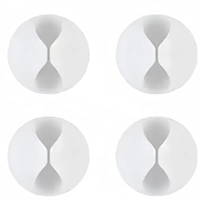 Sturdy Wire Clips 8 pcs, Self Adhesive, Organize Charging Cables on Desk, Office Drawer and Car Dashboard