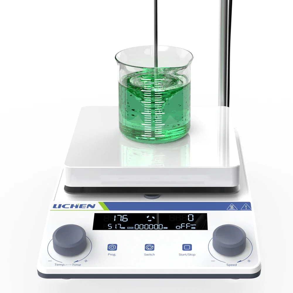 Laboratory Magnetic Agitator with LCD Heating Programming 5L 1600RPM Magnetic Stirring Equipment