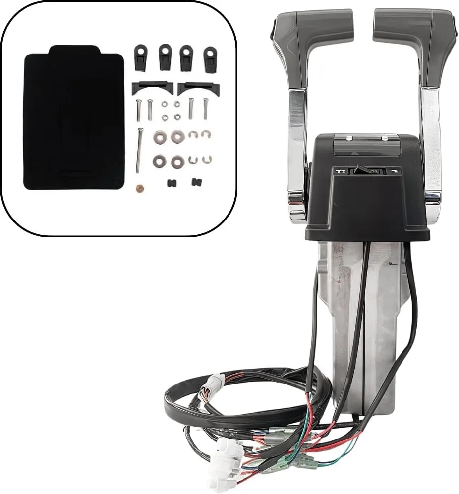 New Condition  Outboard Engine Throttle Control Lever Top Mount Control Box 67200-93J15 Alloy for Marine Hardware