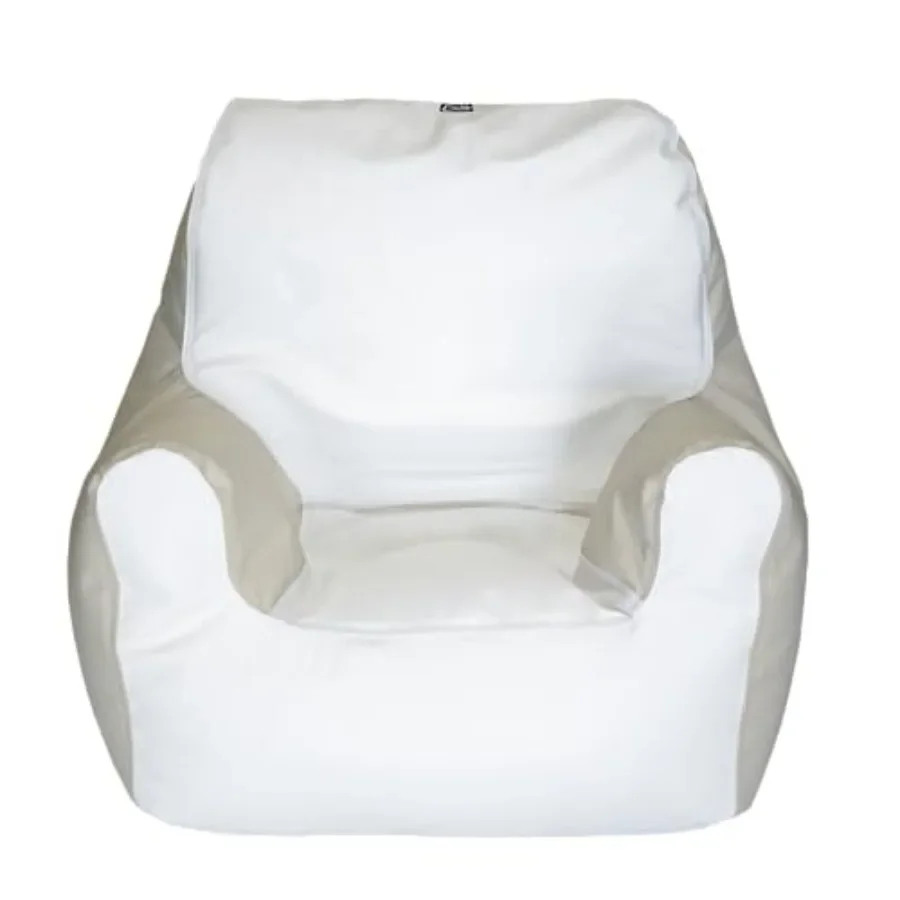 Armchair Marine Beanbag for indoor use, polyester fabric, navy blue, ultra-comfortable ergonomic design with removable washable