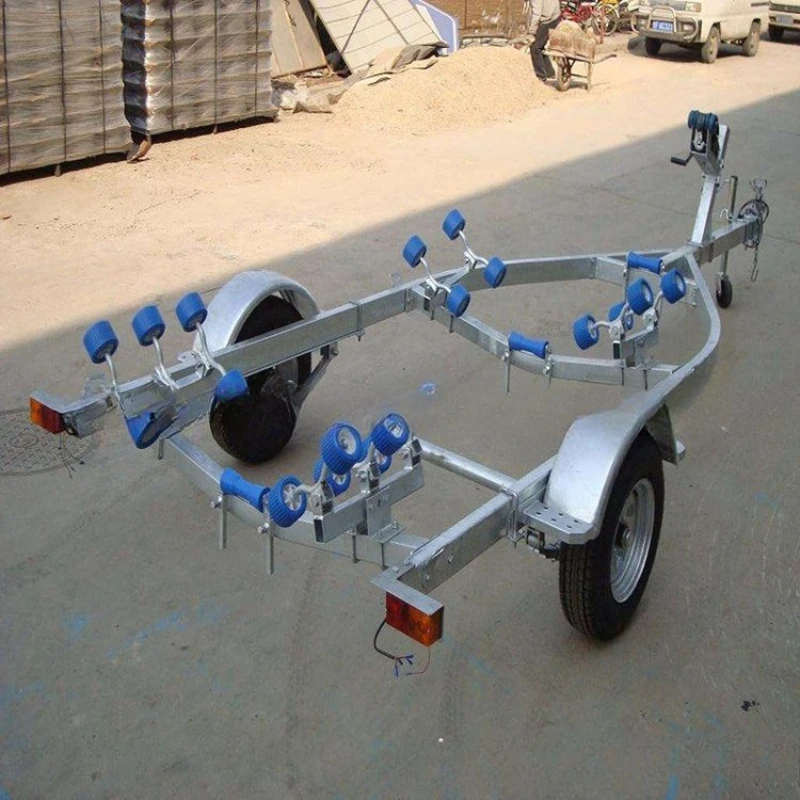 Supply Flood Control and Rescue Assault Boat Trailer Rack Tug Rack Rubber Boat Fiberglass Boat Tug Rack Trailer