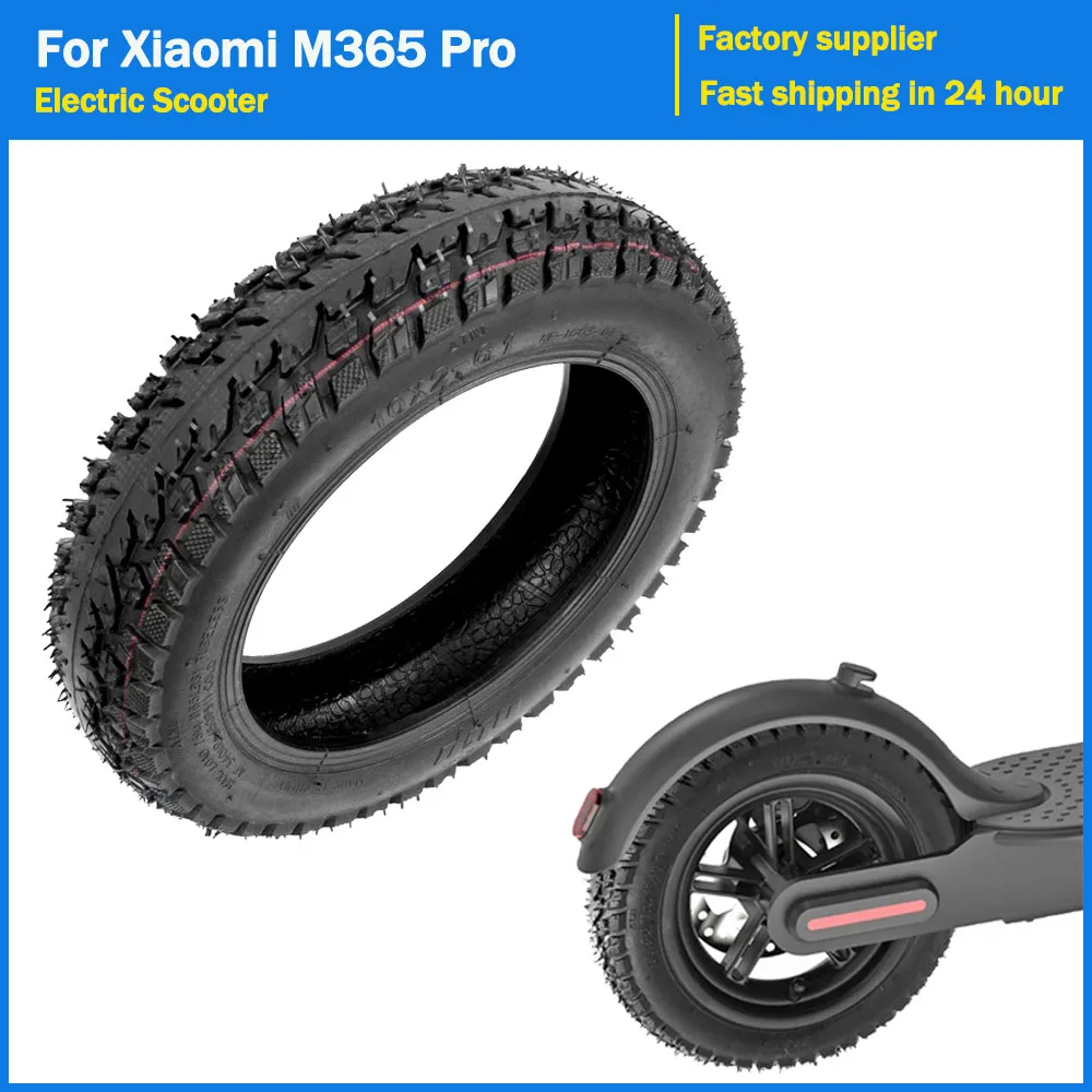 

10x2-6.1 Tubeless Tyre Off-Road Vacuum Tire for Xiaomi M365 Pro 2 1S MI3 Lite Electric Scooter Tires 10 Inch Wheel Scooter Parts