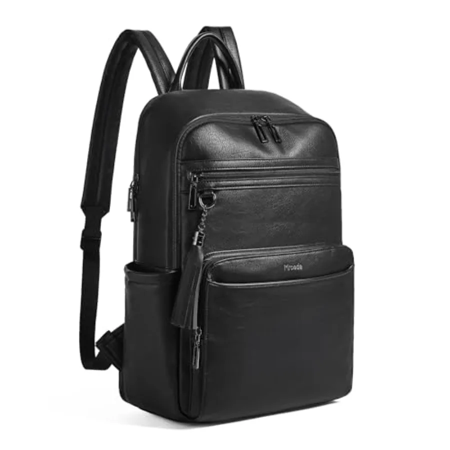 

Laptop Backpack for WomenLeather Backpack with 15.6 inch Laptop Compartment Large Capacity Computer Backpacks Purse Carry-on Tr