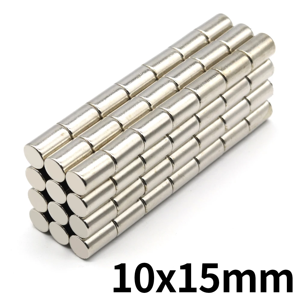 

Neodymium Magnet 10x15 Round 10mm x 15mm Super Powerful Small imanes Permanent Magnetic Disc 10*15 NdFeB N35 2/5/10/20/50 Pcs