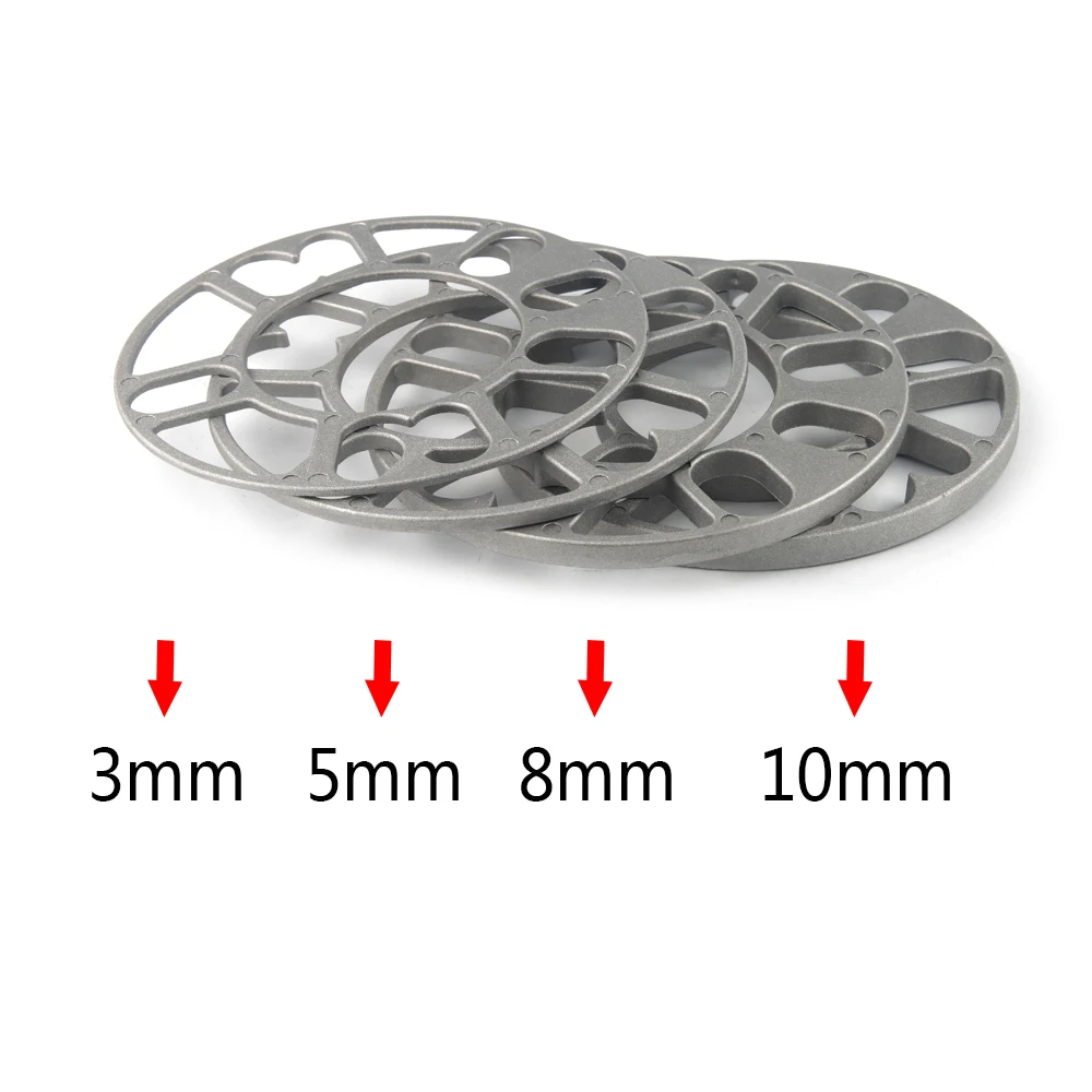 1PC Aluminum Universal Car Wheel Spacer Shims Plate 3mm 5mm 8mm 10mm Fit 4x100 4x114.3 5x100 5x108 5x114.3 5x120