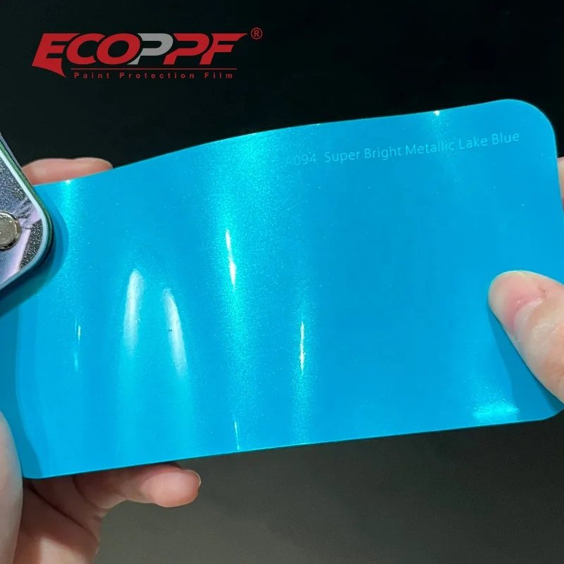 

Отличное качество, самоочищающаяся высокоглянцевая металлическая наклейка «Озеро-синий», автомобильная пленка, виниловая пленка