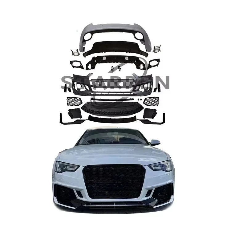 

STLF A5 S5 2012-2016 Auto Modified High Quality Pp Material Rs5 Style Front Bumper With Grill Body Kit for Audis