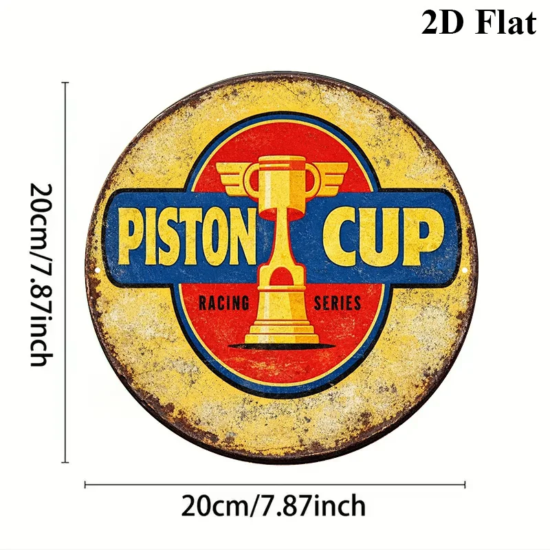 1pc, 20.32x20.32 cm Round Sign, 