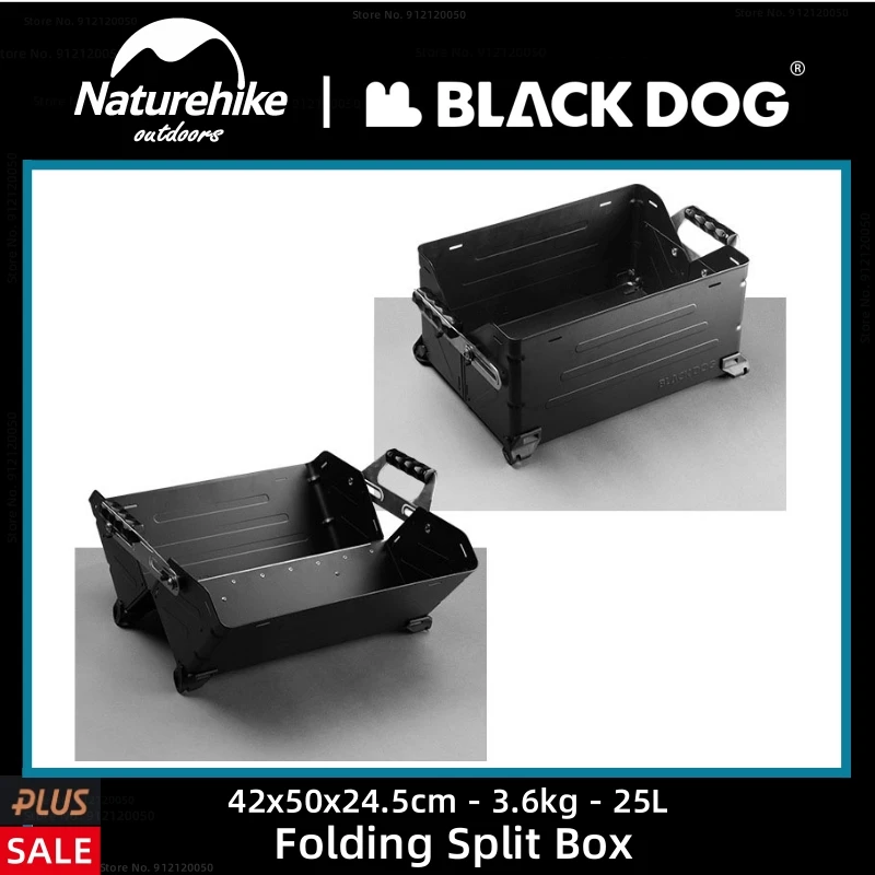 

Naturehike-BLACKDOG Folding Tableware Storage Box Outdoor Deformable Storage Box Picnic Portable Utility Box Camping Equipment