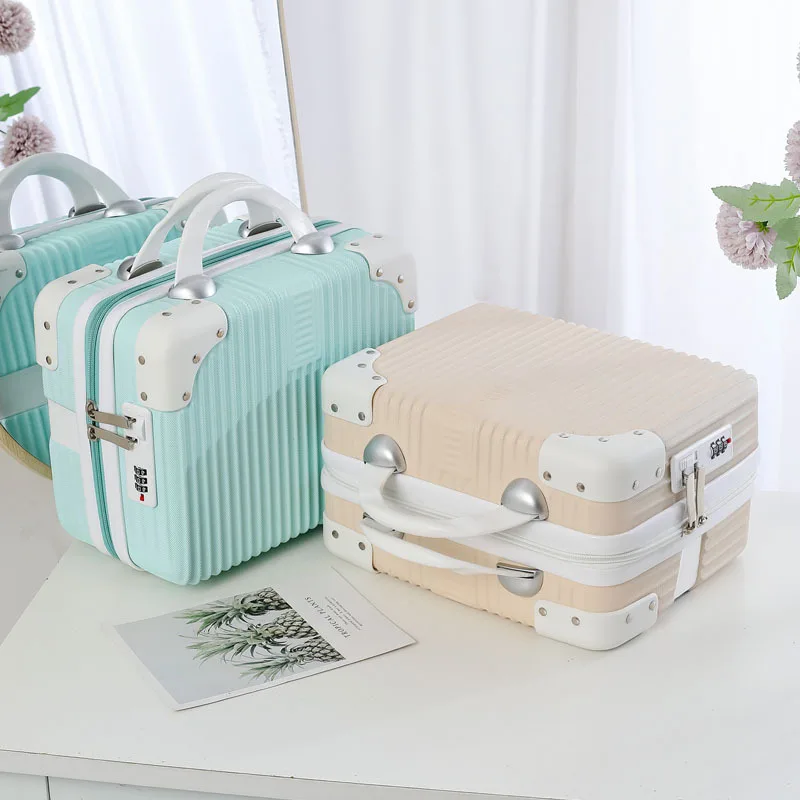 

New in Carry-on Hand Suitcase Small Cabin Travel Mini Carrier Suitcase Storage Box Makeup Cases Luggage for Women