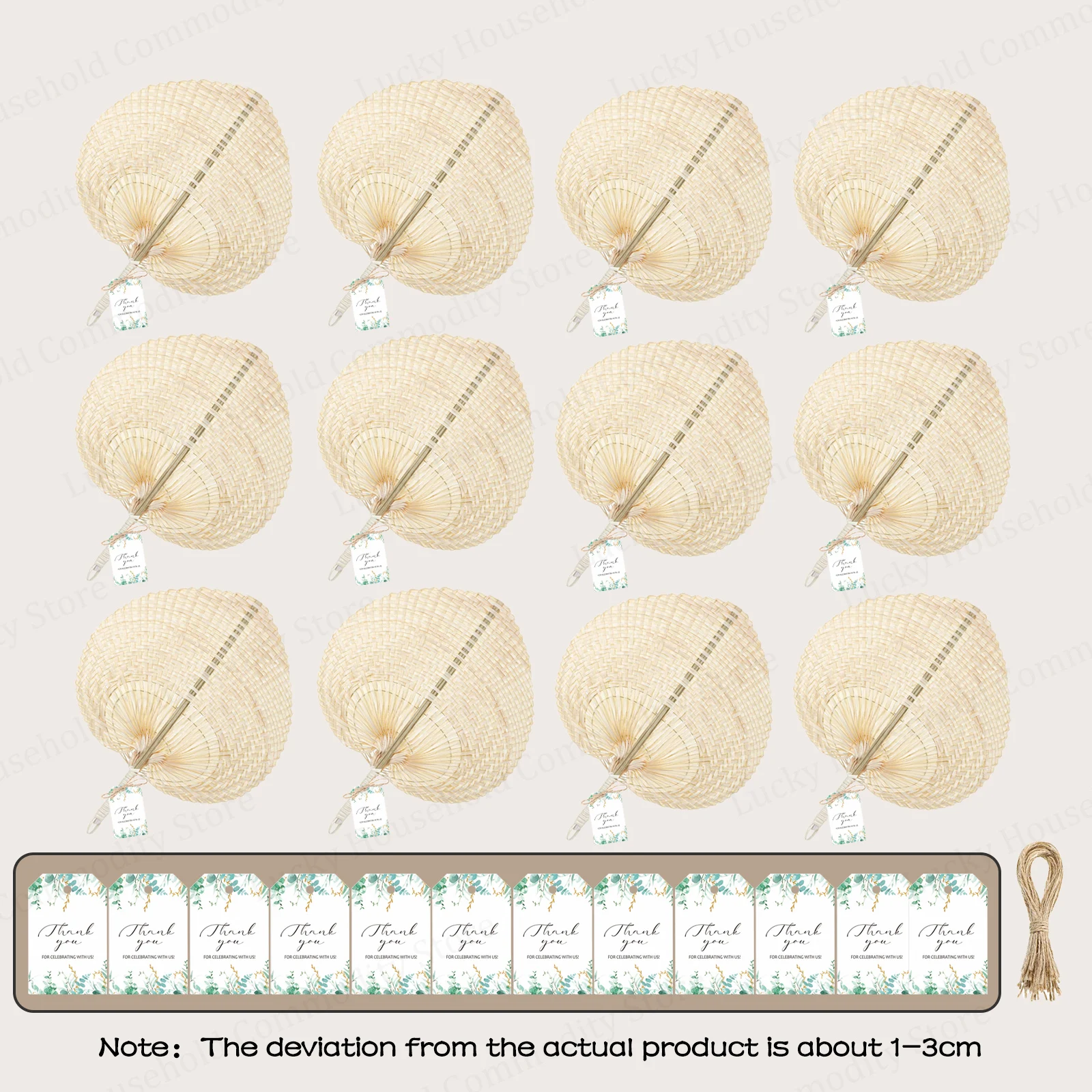 24-150PCS Geweven Bamboe Fans Natuurlijke Raffia Hand Fans Bulks Bruiloft Fans voor Gasten Bruiloft Strand Havana Feestartikelen