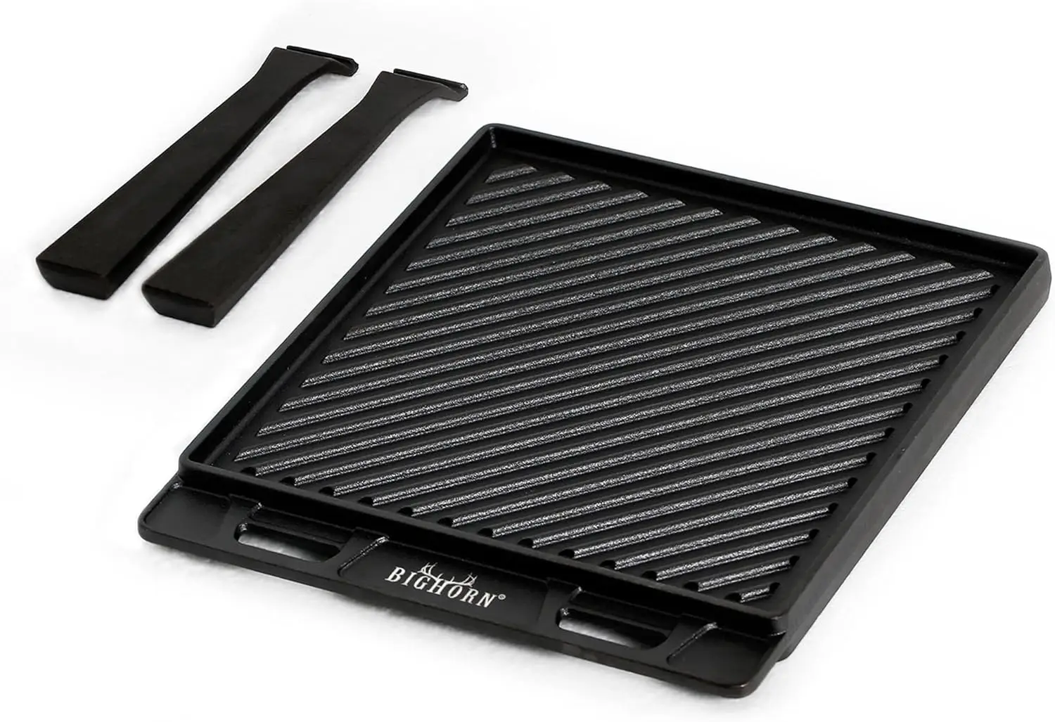 

OUTDOORS Cast Iron Griddle Reversible Grill Plate with Handle for Oven, Stove, Grill