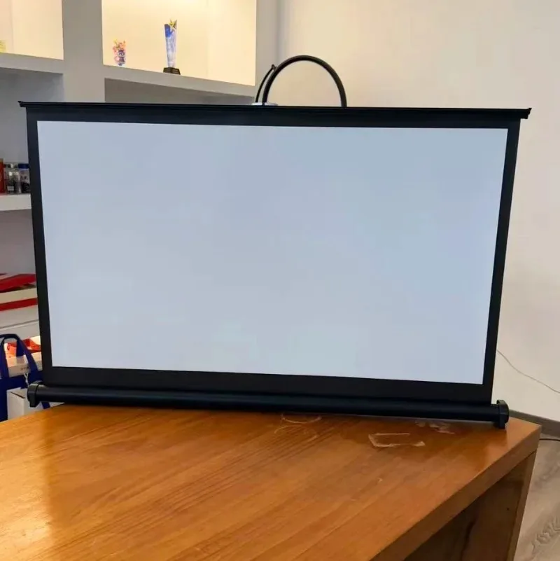 Mini desktop 4K 50 inch home indoor outdoor projector screen 4:3 20-50 inch high definition matte white