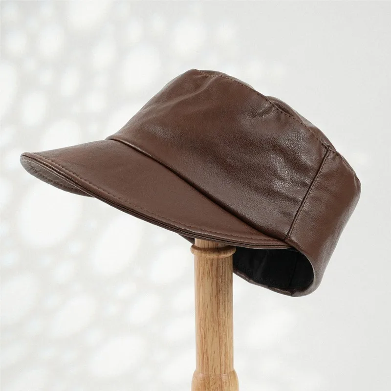 A versatile leather beret hat for ladies is perfect shopping and
