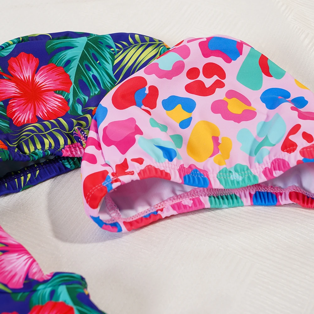 Kangobaby # My Soft Life #2 szt. Zestaw Unisex strój kąpielowy fajny nadruk lato strój kąpielowy dla dzieci Surfing na plaży