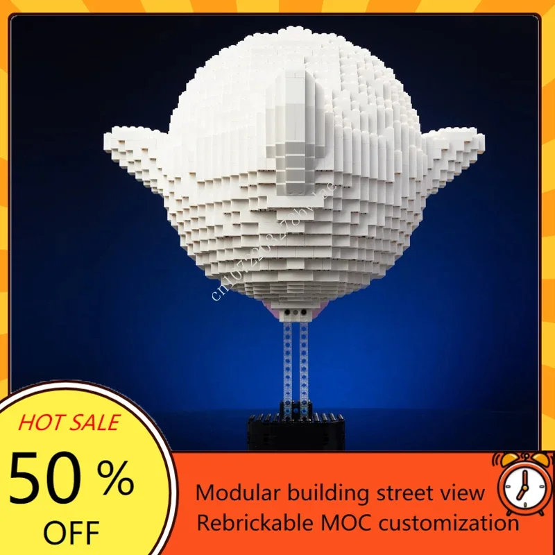 1913PCS Custom MOC Life-Sized Sculpture Series Angry Ghost Mega Figure Model DIY Creative Puzzle Assembly Puzzle Toy Gifts