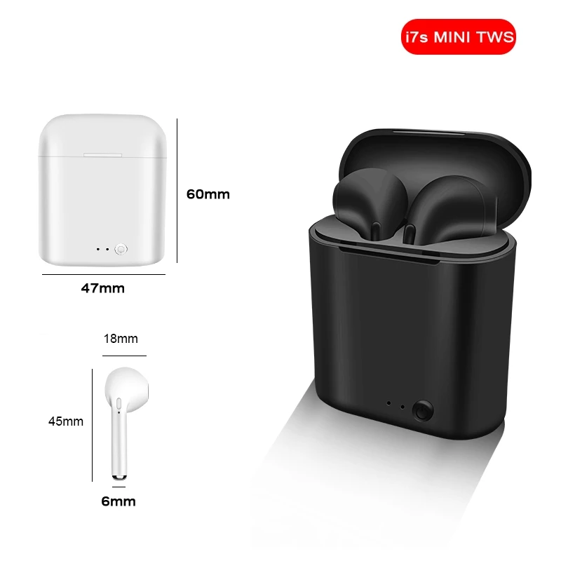 i7 mini tws Wireless Binaural Bluetooth Headset in-Ear Earplugs Invisible Wireless Mini Earphone