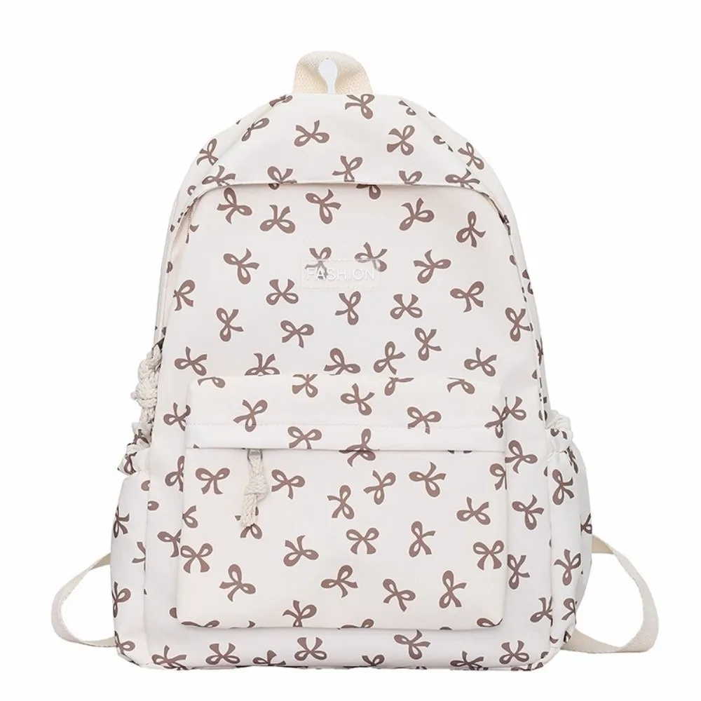 

Nylon Bow Backpack Lightweight Adjustable Strap Students School Bag Japanese Style Storage Bag Teenagers Shoulder Bag Students