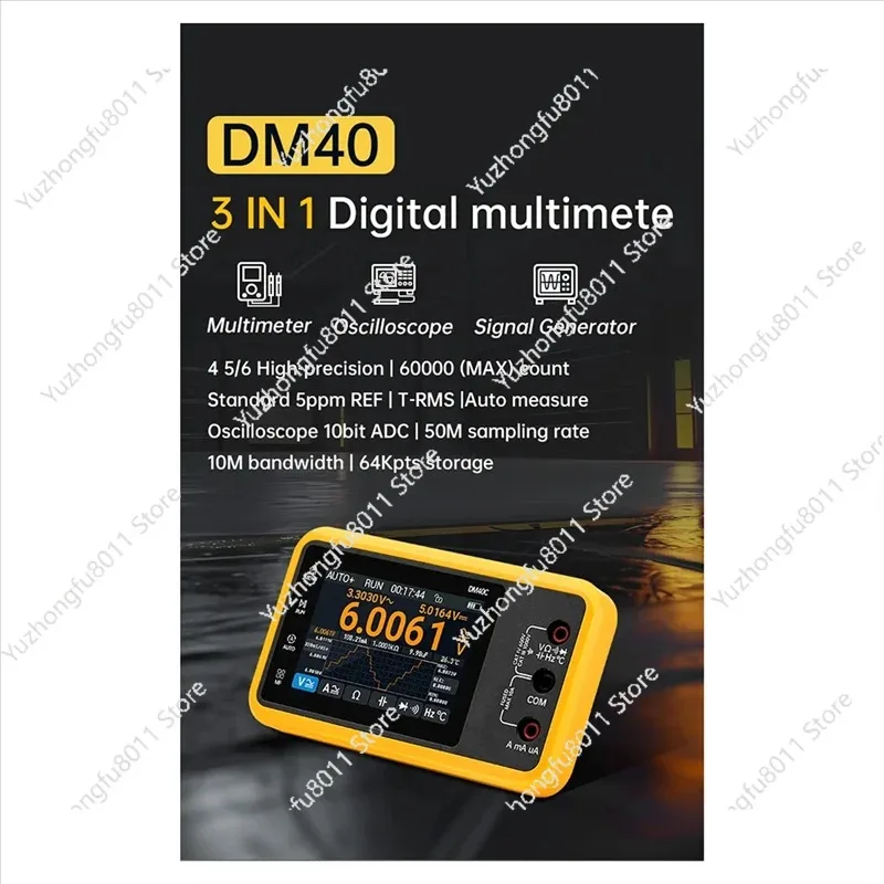WCS-DM40 10Hz-40Mhz Portable Digital Multimeter Signal Generator Handheld Digital Automotive Tools DM40C