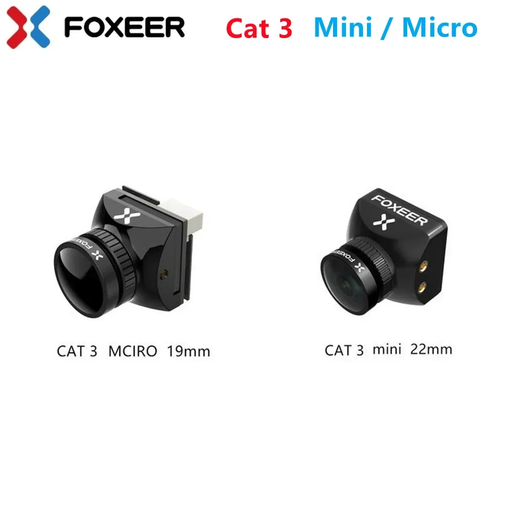 Foxeer Mini Cat 3 / Micro Cat 3 1200TVL Starlight 0.00001Lux FPV Telecamera a bassa latenza a basso rumore FPV per RC FPV Racing Drone