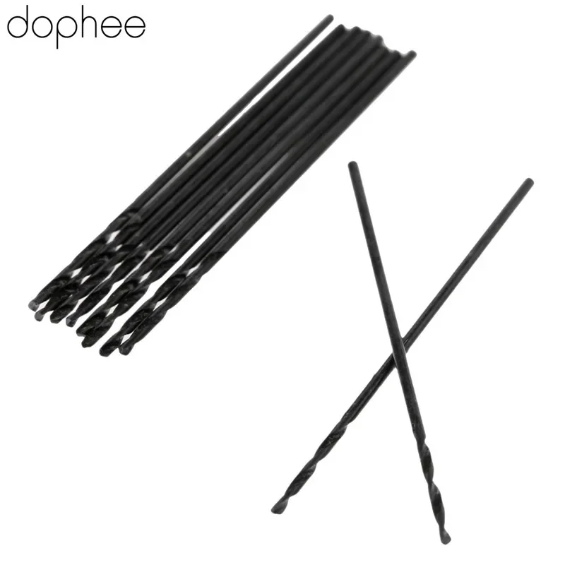 Dophee 10 Chiếc 0.7 Mm Vặn Khoan Khoan Thép Tốc Độ Cao HSS Micro Thẳng Vỏ Dụng Cụ Khoan cho Khoan Điện