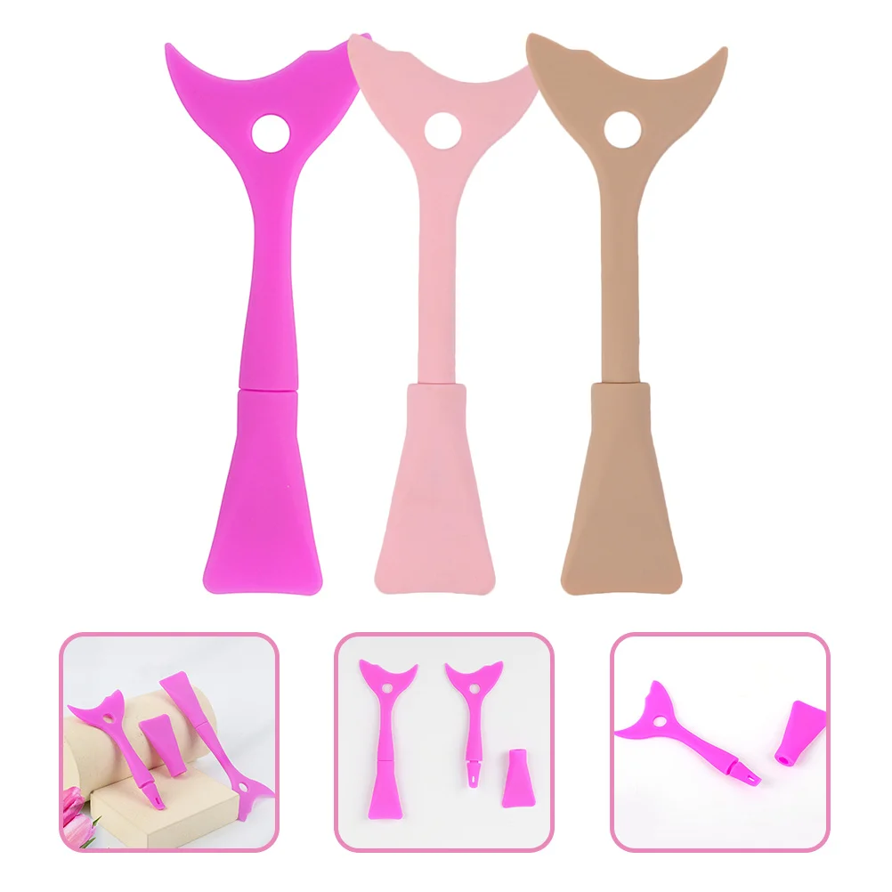 

Silicone Eyelash Shield Mascara Tool Eyeliner Guard Applicator Makeup Pencils Baffle Reusable Curved Lash Baffle Smooth Upper