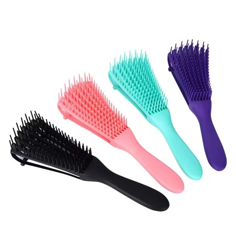 

Wholesale Hairdressing Massage Combs Hair styling comb, smooth hair comb, random color, octopus massage comb