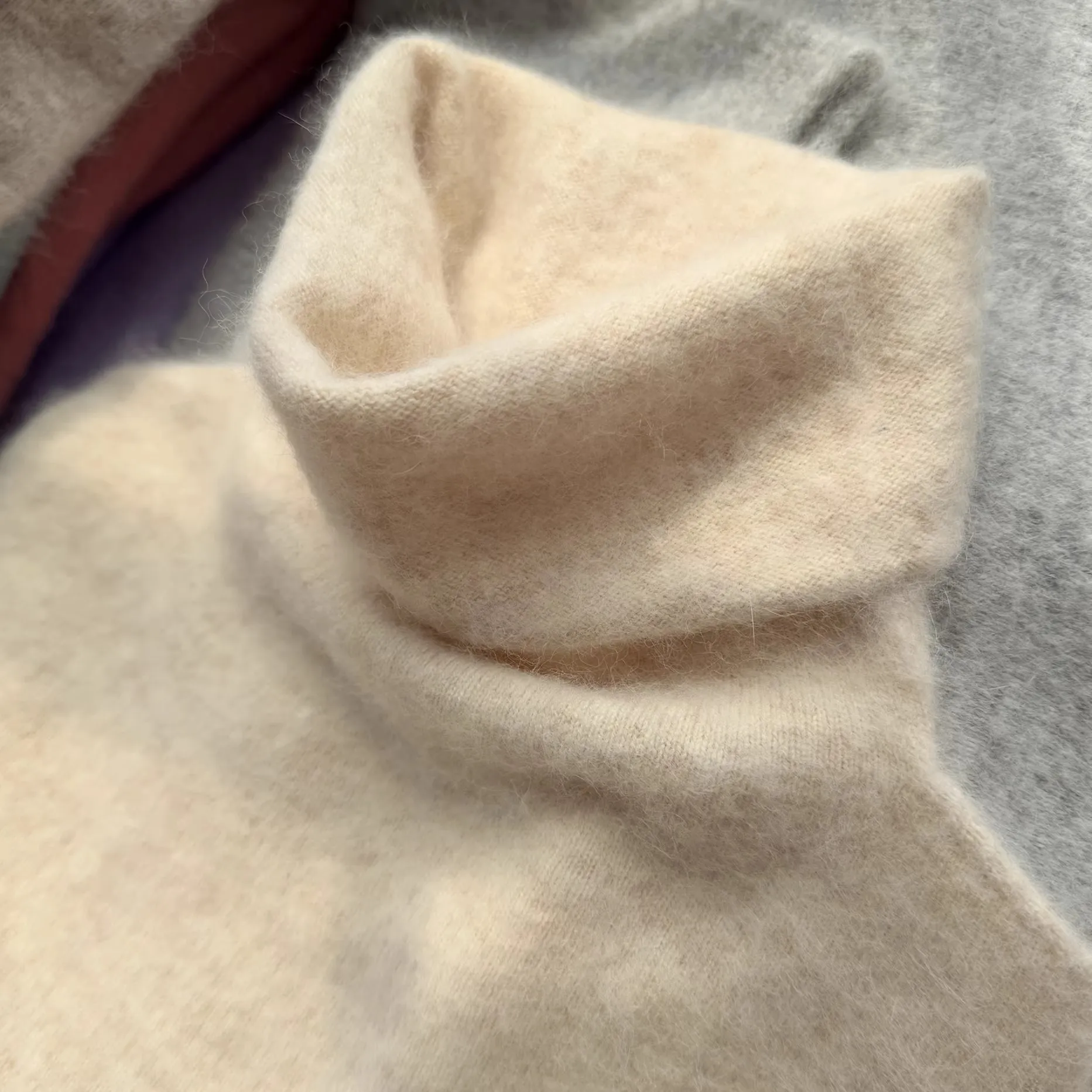 

Women Clothing Mink Cashmere Sweater Half High Collar Solid Tops Outerwears 2026 Knitted Oversized Pullover