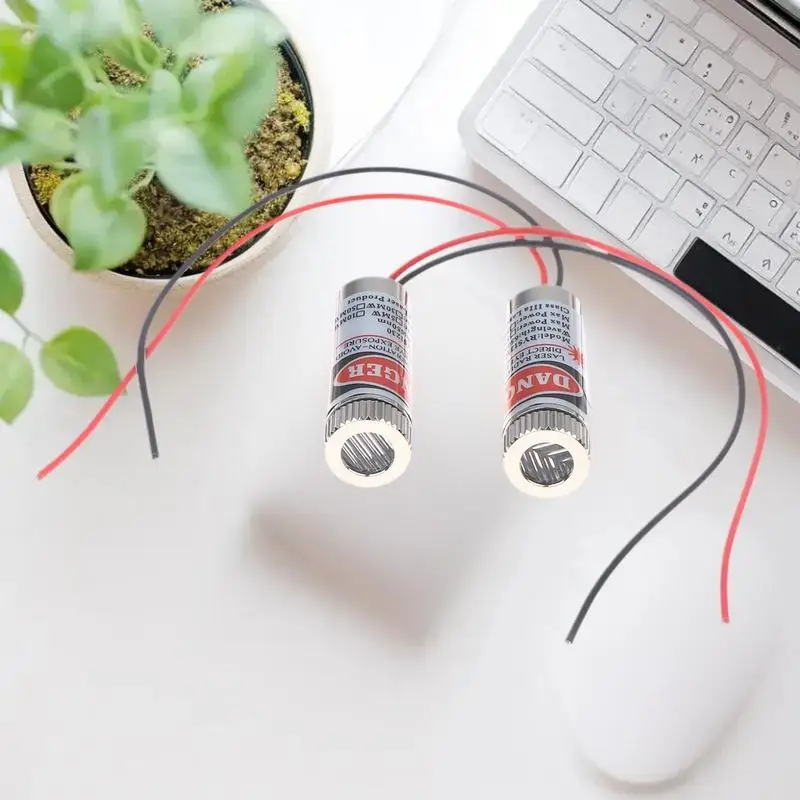 1/2/3pcs Laser Pointer Diode 650nm 5mW Laser Diode Head Red Point / Line / Cross Laser Module 5V Pointer Sight Copper Head