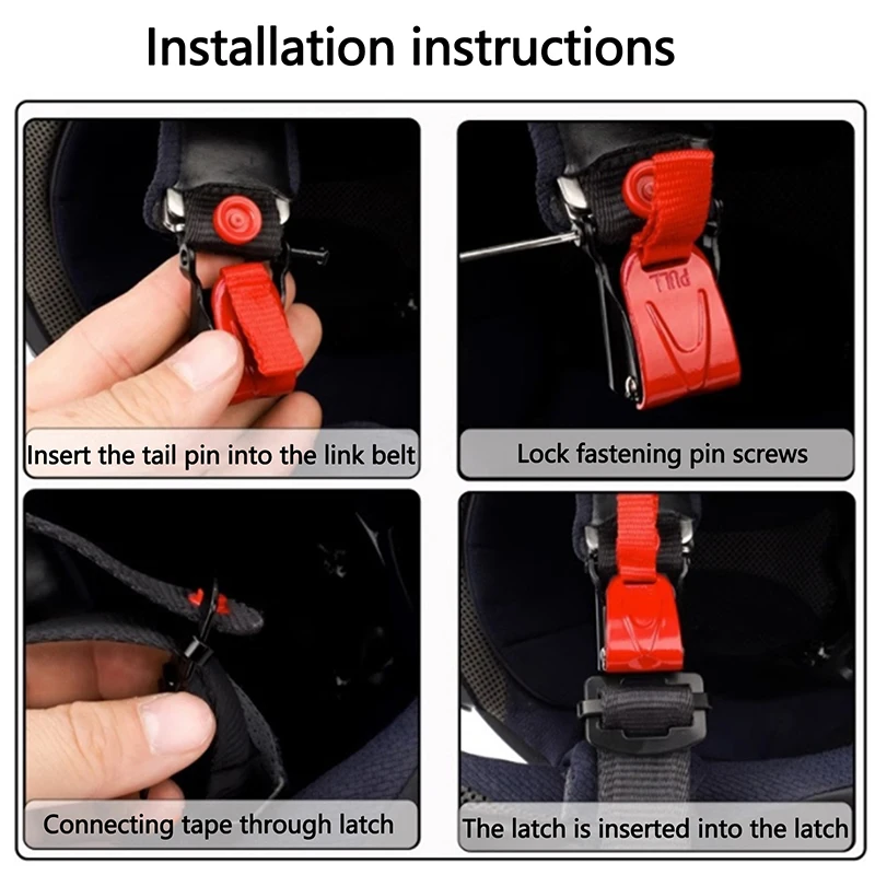 Safety Helmet Buckle Lock Quick Release For Racing Car Motorbike Bike Helmet Helmet Strap Clip Fast Buckles