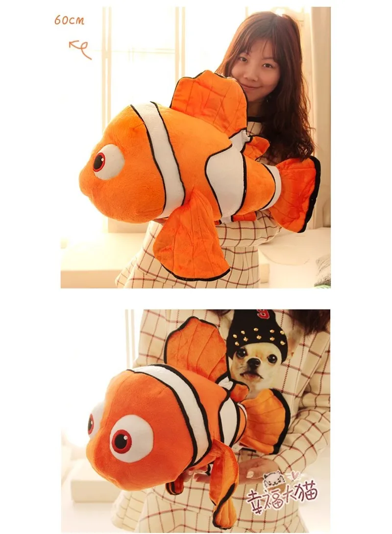 漫画ニモぬいぐるみ素敵なぬいぐるみ魚動物カクレクマノミぬいぐるみかわいいなだめる人形家の装飾誕生日プレゼント女児