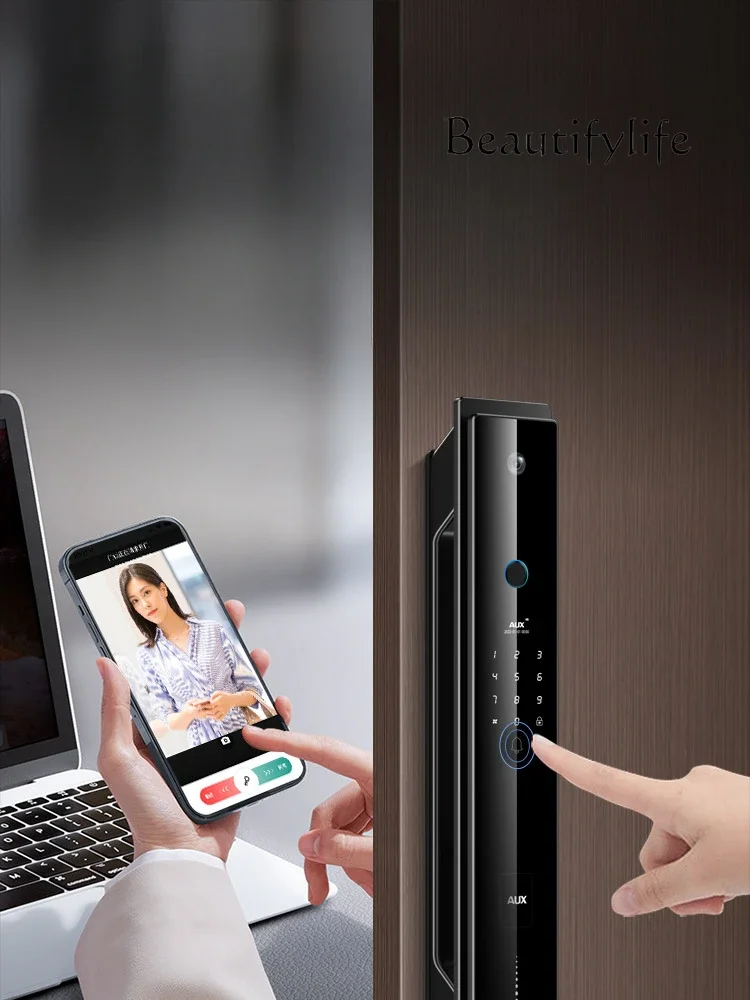 

Fingerprint Lock Household Anti-Theft Door Smart Lock Door Password Peephole Viewer Electronic Lock