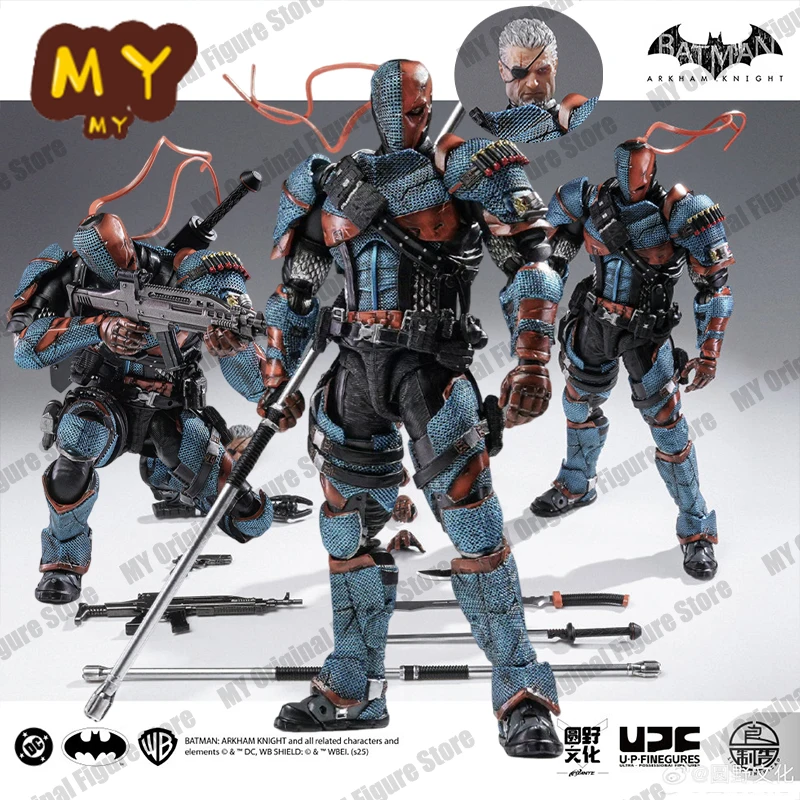 

Original U-P-Finegures Deathstrok Arkham Knight Action Figure V8.04 Suit Batman Figures 1/12 Collection DC Multiverse Toy Gift