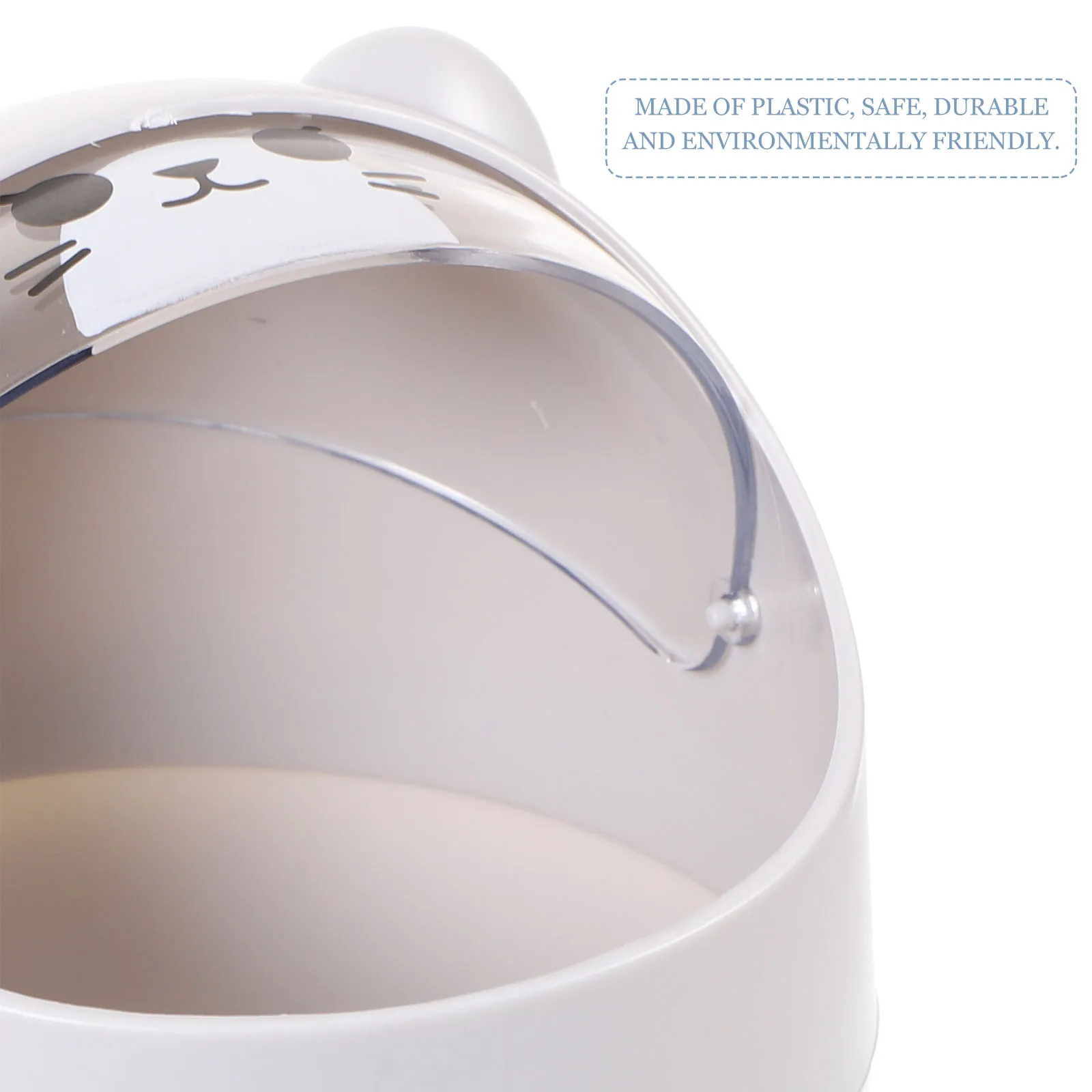 

Mini Trash Can Grey Waste Bucket for Table Office Eco Plastic Large Capacity Desktop Bin Storage Container Save Space