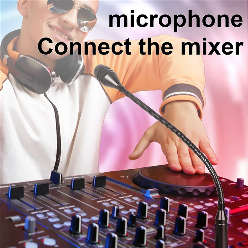 AS95-2X Professional Dynamic DJ Microphone With Switch For Mixer Dedicated Disc Shouting Microphone KTV Bar Gooseneck DJ Mic