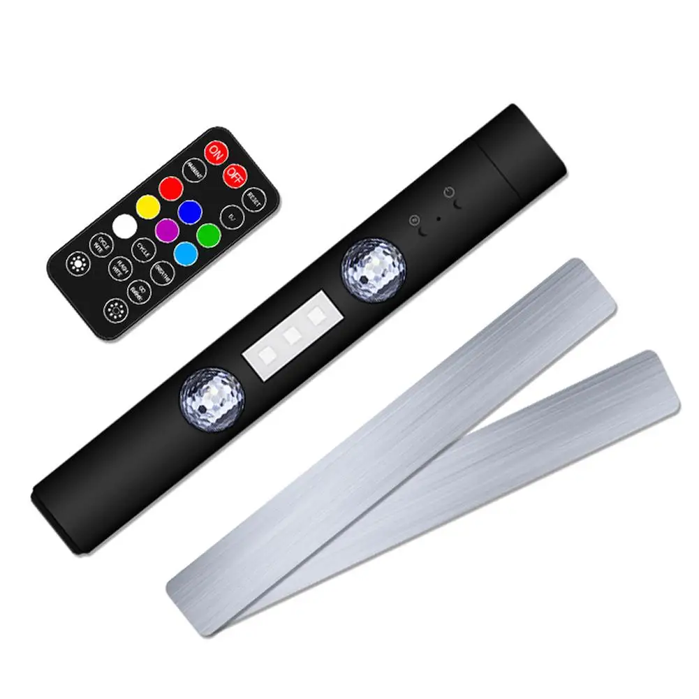 LED سيارة جو مصباح لاسلكي التحكم الصوتي RGB سقف ستار ضوء USB شحن السيارات الداخلية ديكور أضواء الحفلات المحيطة #6