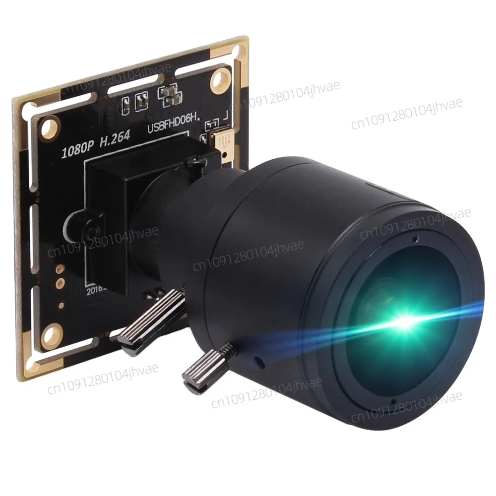 

ELP 2MP Color HD IMX323 Sensor Webcam H.264 30fps Min 0.01lux Full HD USB Camera Module Low Light With 2.8-12mm Varifocal Lens