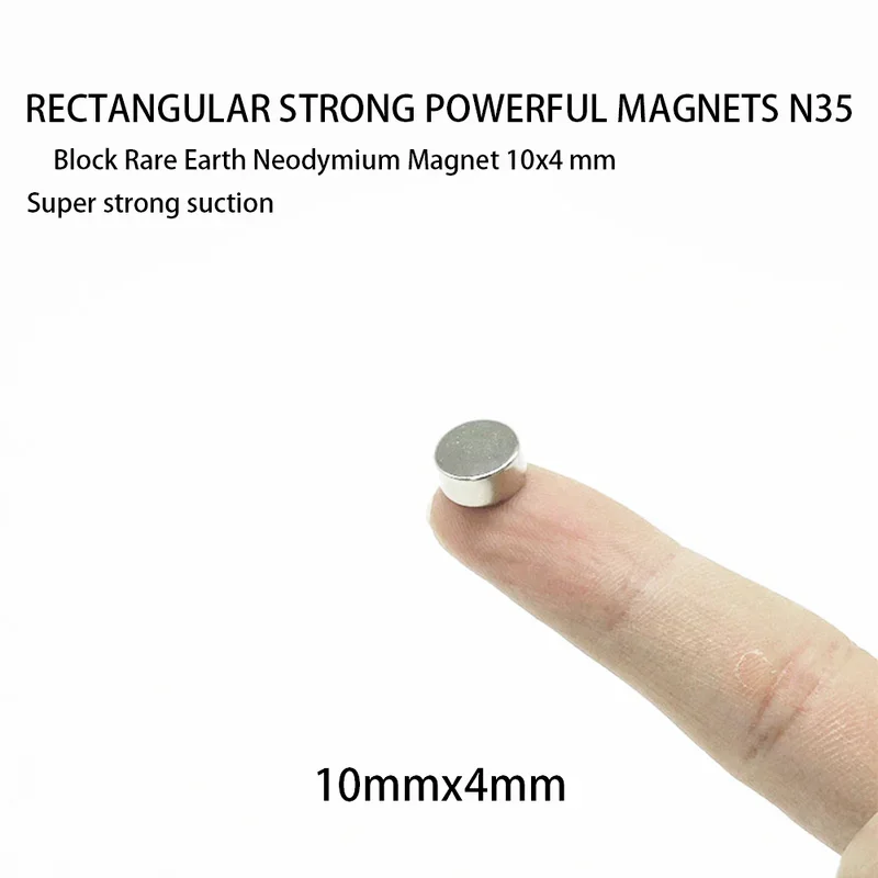 10~200PCS 10x4mm Round Magnet Super Powerful Magnet 10mm X 4mm Rare Earth Neodymium Strong Magnets 10*4mm Magnetic Sheet